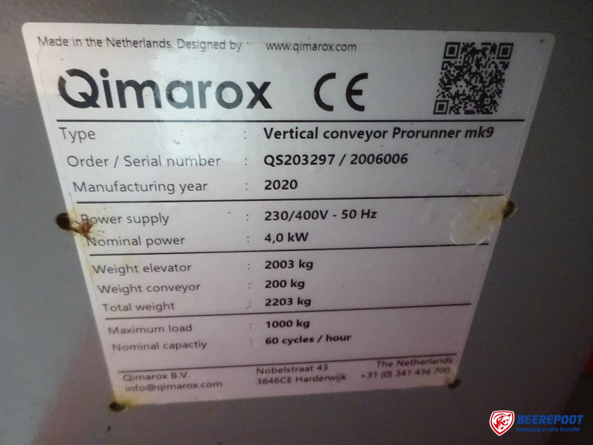 Palletrollenbaanlift